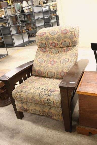 Modern Arts & Crafts Oak Recliner