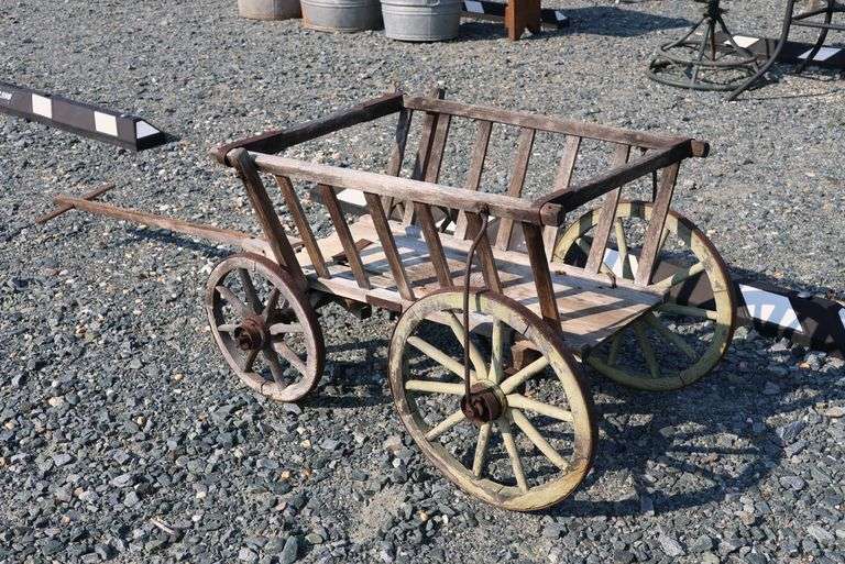 *NO STORAGE* Antique Goat Cart