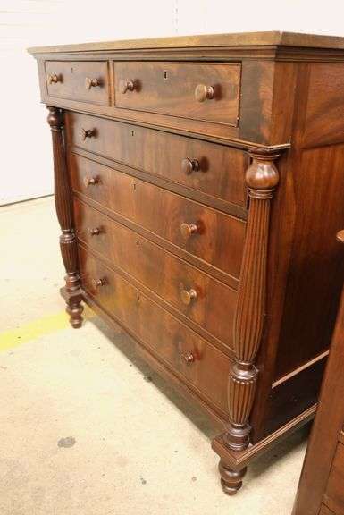 Colonial Revival Empire Style Mahogany Chest