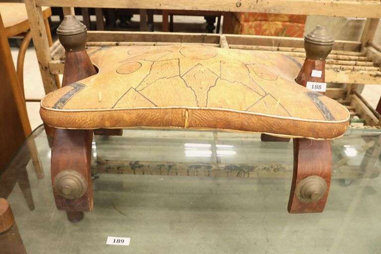 Ethnographic Camel Saddle Ottoman