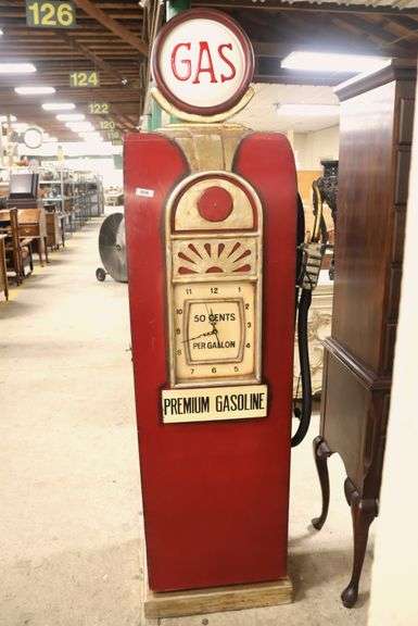 Modern Faux Gas Pump Cabinet