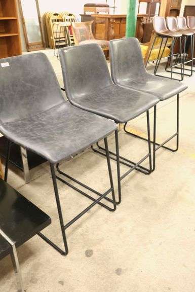 (3) Modern Bar Stools