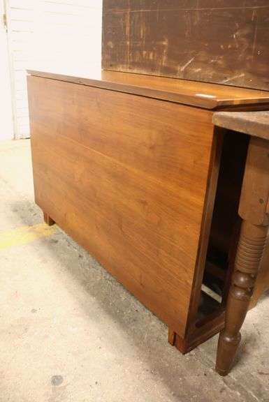 Drexel Declaration MCM Walnut Tuckaway Table