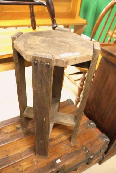 Mission Oak Plant Stand