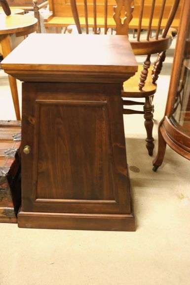Modern Canted Cabinet