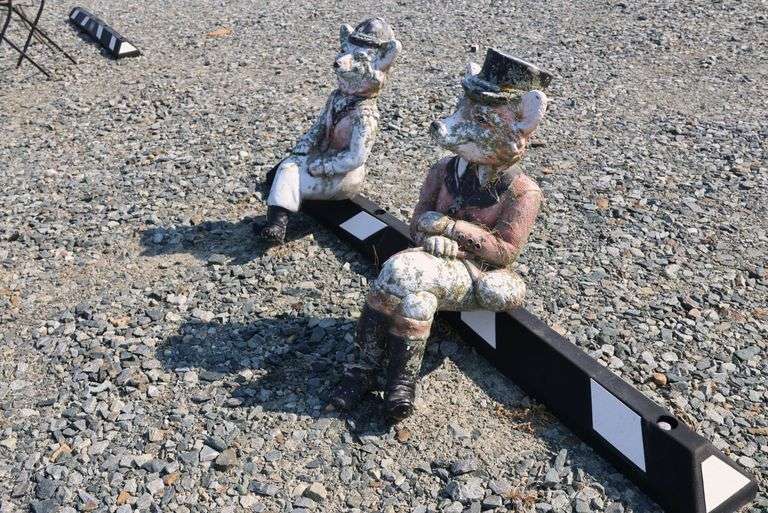 *NO STORAGE* Concrete Foxes, As-Is