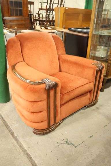 Art Deco Upholstered Armchair