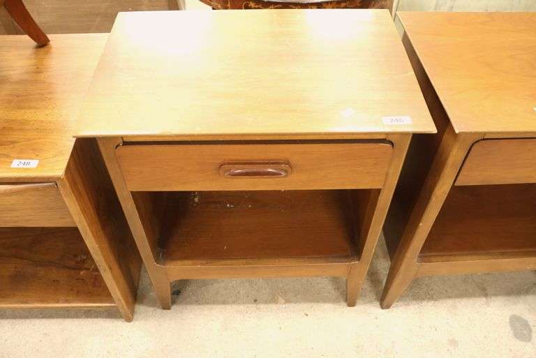 Pair Dixie MCM Cherry Nightstands