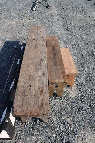 *NO STORAGE* 3 Farmhouse Benches