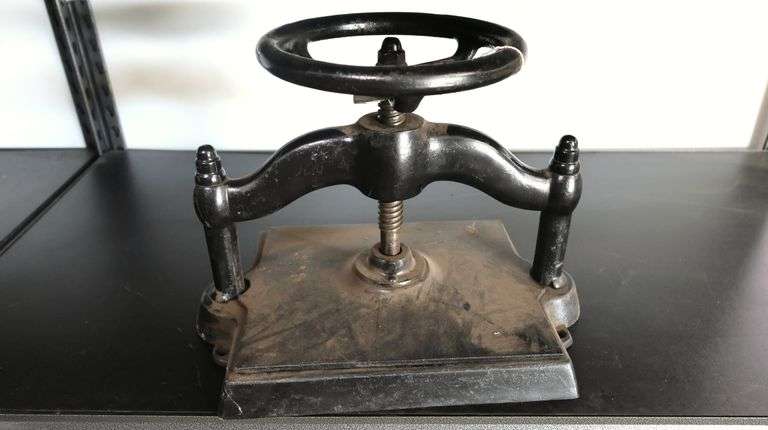 Vintage Cast Iron Book Press