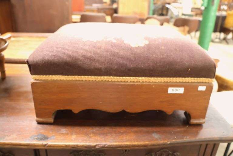 Empire Walnut Footstool