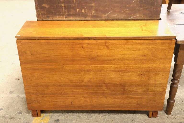 Drexel Declaration MCM Walnut Tuckaway Table
