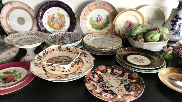 Lot of Vintage & Antique China / Porcelain Dishes, Italian Ceramic Asparagus Dish Etc.