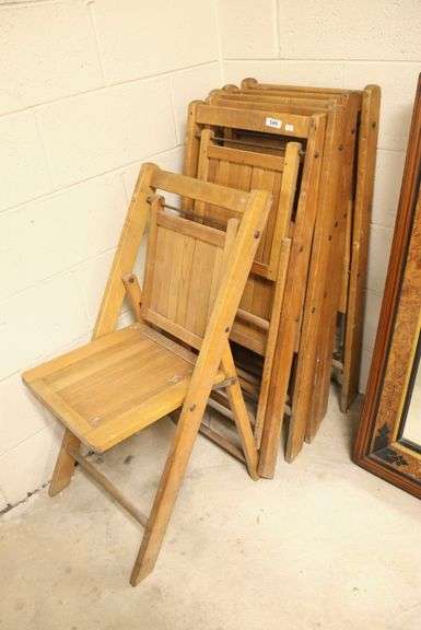 (6) Vintage Folding Chairs