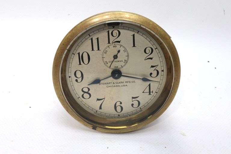 Seth Thomas Stewart & Clark Mfg. Co. Phinney-Walker Keyless Winding ...
