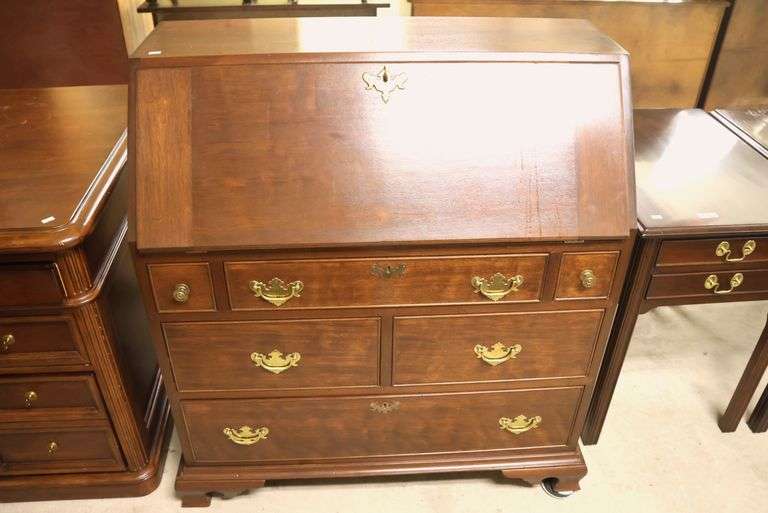 Cabinet-Made Walnut Slant Front Desk