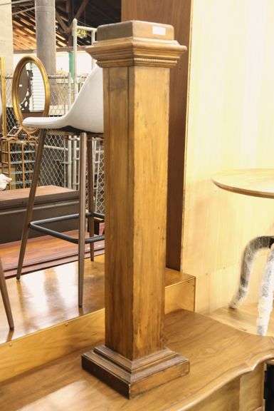 Antique Yellow Pine Pedestal