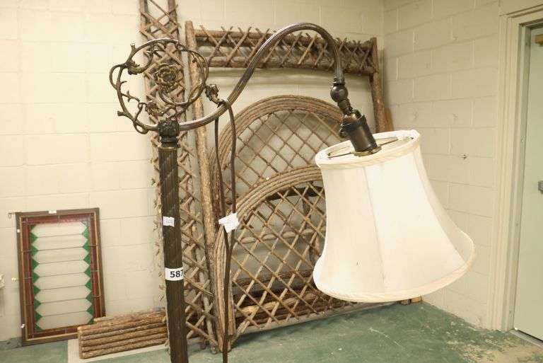 Vintage Brass Floor Lamp