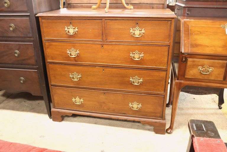 George II Banded Oak Chest of Drawers