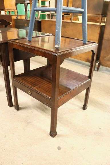 Saybolt Cleland Mahogany Two Tier End Table