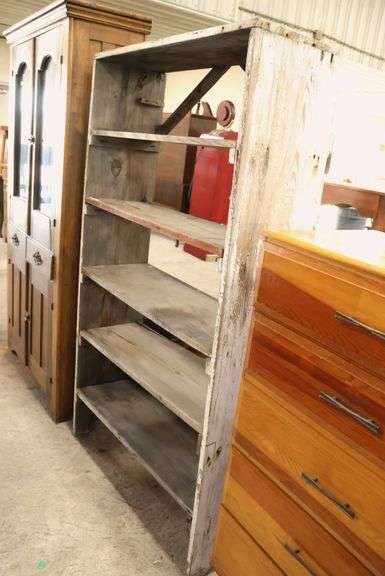 Antique Farmhouse Pine Shelf