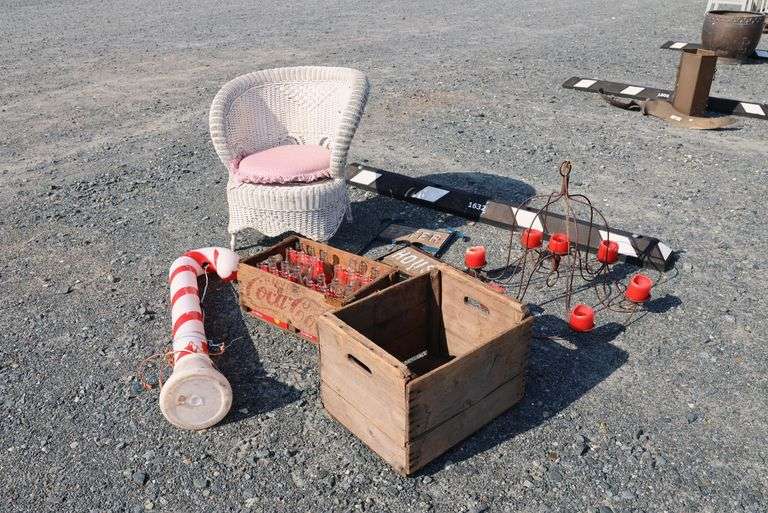 *NO STORAGE* Wicker Chair, Soda Crates, Etc.
