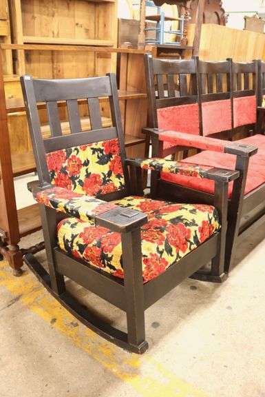 5pc Stickley Brothers Arts & Crafts Oak Parlor Set