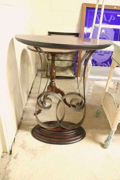 Modern Demilune Console
