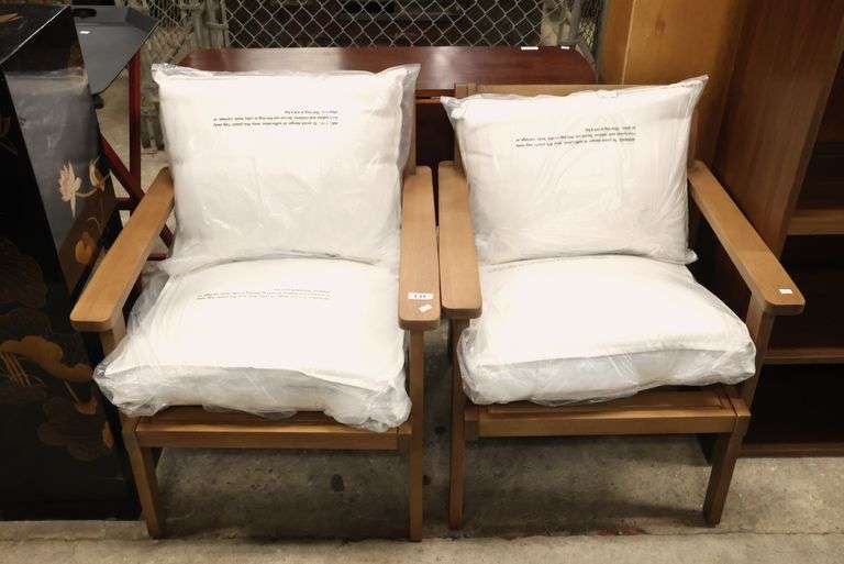 Pair Modern Deck Chairs