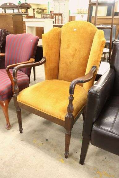 Colonial Revival Mahogany Lolling Chair