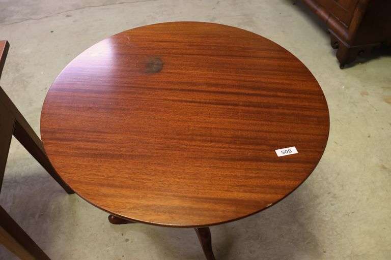 Nathan Margolis Hartford ct Queen Anne Style Mahogany Tea Table
