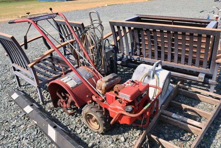 *NO STORAGE* Outdoor Furniture, Tiller, Etc. As-Is