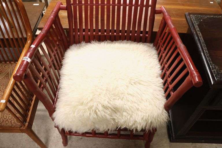 MCM Split Bamboo Armchair