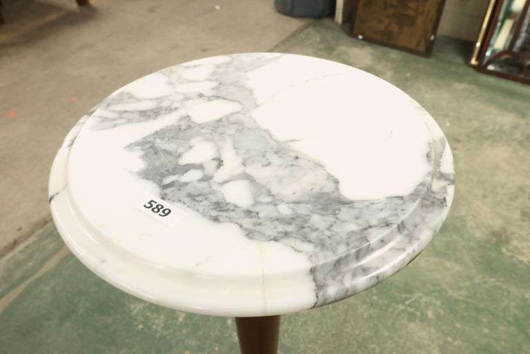 Victorian Style Marble Top Plant Stand