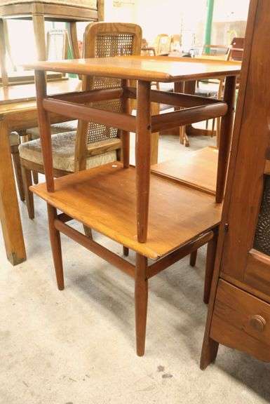 Pair MCM Teak End Tables