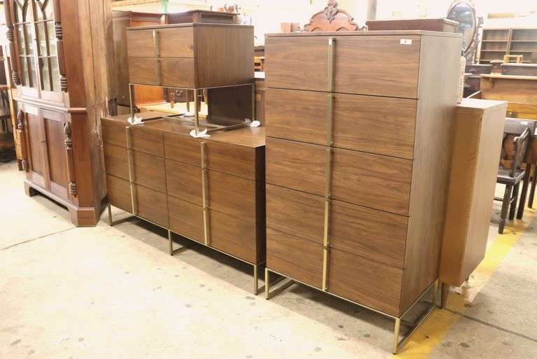 3pc Ethan Allen MCM Style Bedroom Set
