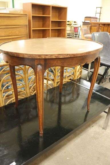 French Provincial Style Walnut Occasional Table, As-Is