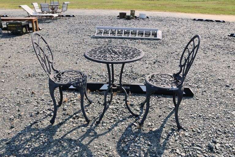Cast Metal Bistro Set