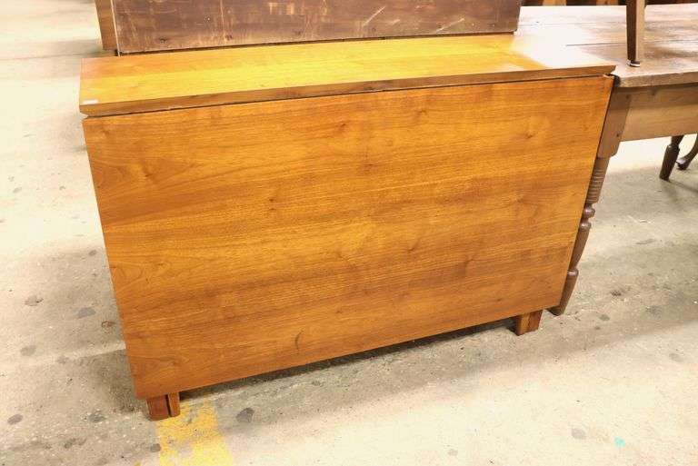 Drexel Declaration MCM Walnut Tuckaway Table