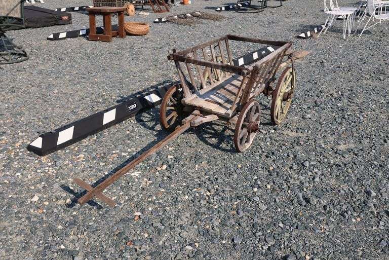 *NO STORAGE* Antique Goat Cart