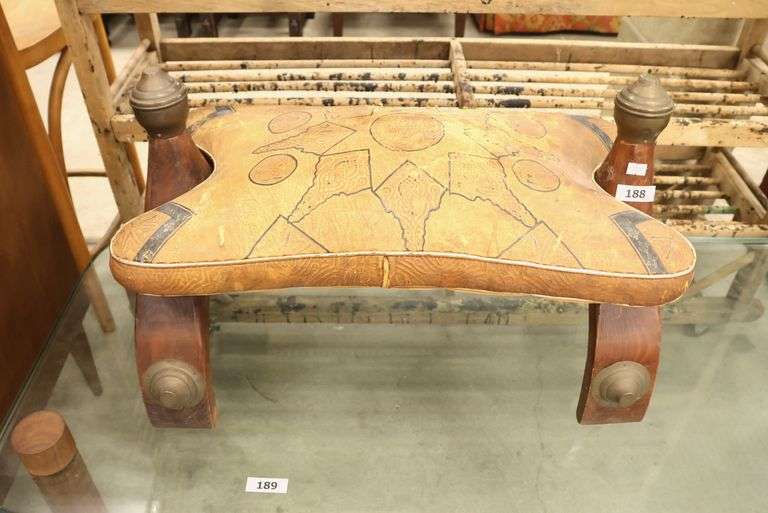 Ethnographic Camel Saddle Ottoman