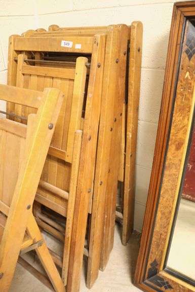 (6) Vintage Folding Chairs