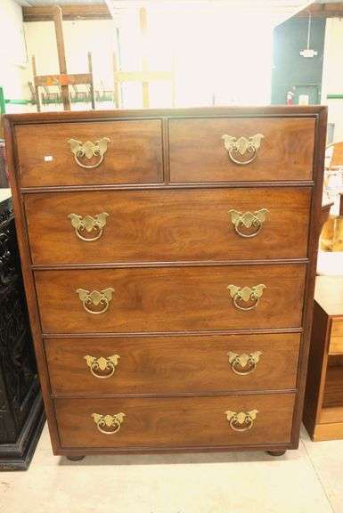 Asian-Inspired MCM Mahogany Chest