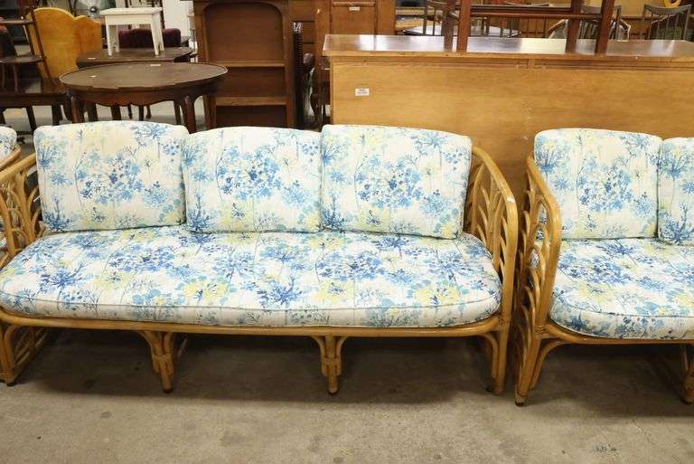 3pc MCM Rattan Patio Set