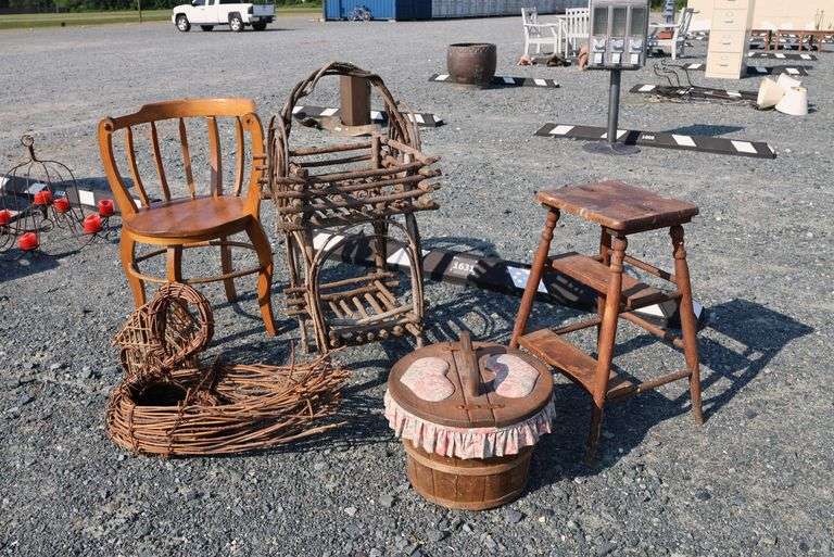 *NO STORAGE* Primitive Furniture, Baskets, Etc.