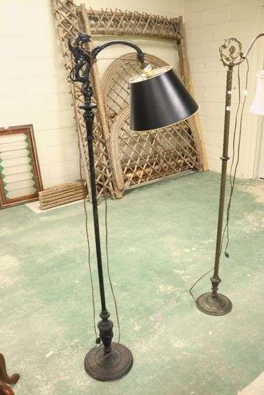 Beaux Arts Cast Iron Figural Griffin Floor Lamp
