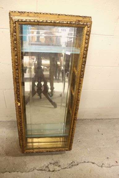 Modern Gilt Curio Cabinet
