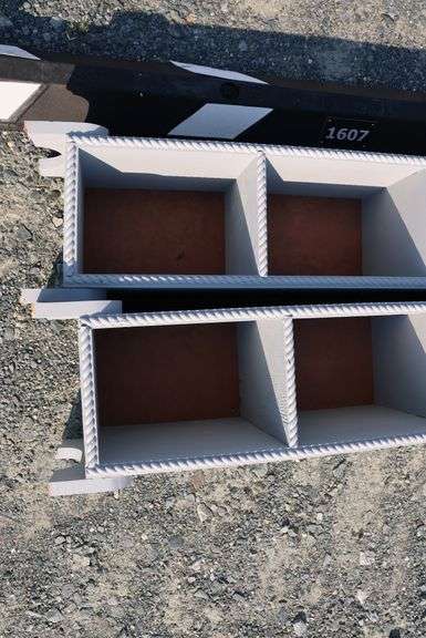 *NO STORAGE* 2 Painted Wooden Shelves
