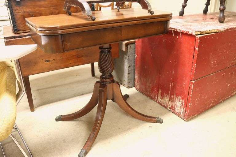 Colonial Revival Mahogany Card Table