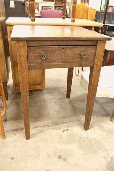 Federal Mixed Woods One Drawer Stand